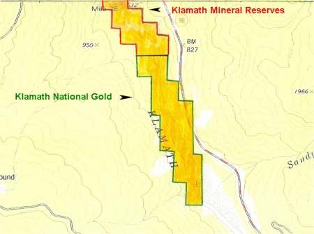 klamath national gold topo map